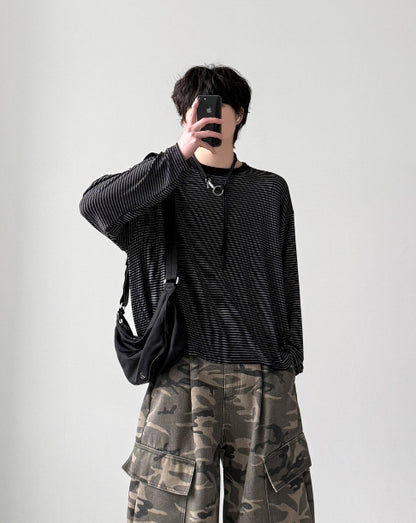 Tray Border Long Sleeve Tee