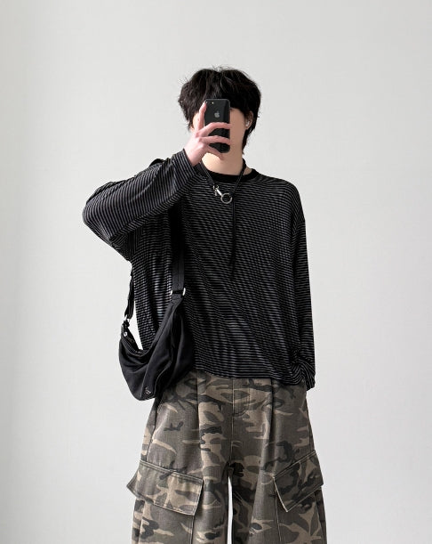 Tray Border Long Sleeve Tee