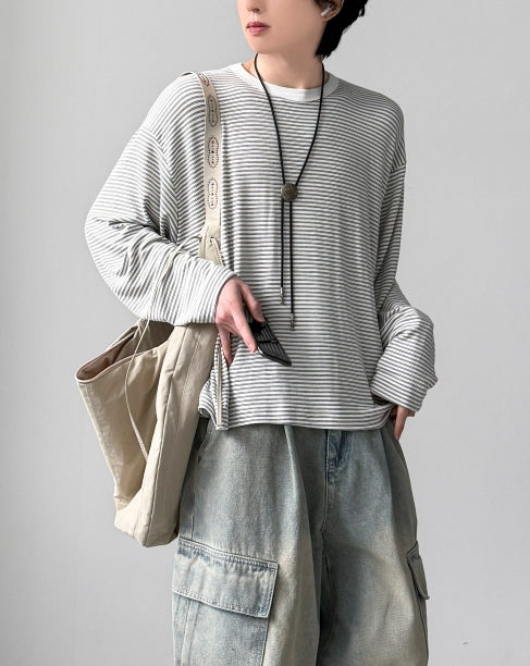 Tray Border Long Sleeve Tee