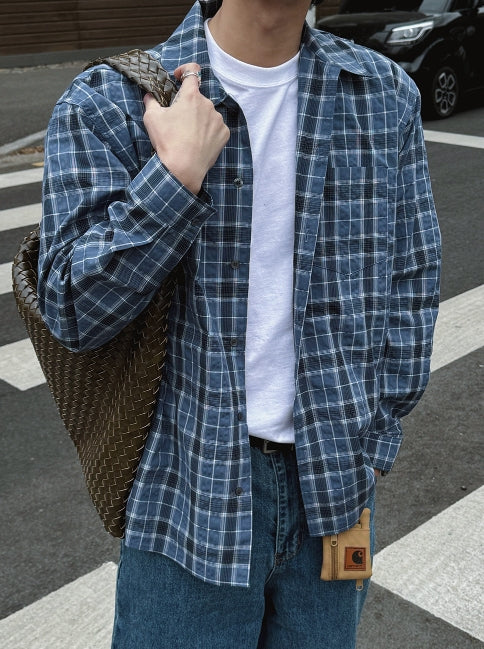 Soft Tone Plaid Shirt