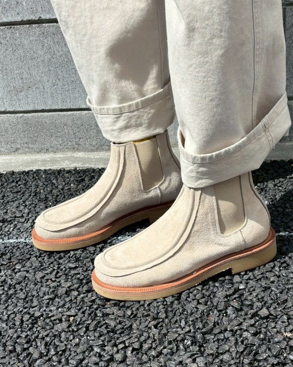 Yas Italian Suede Chelsea Boots