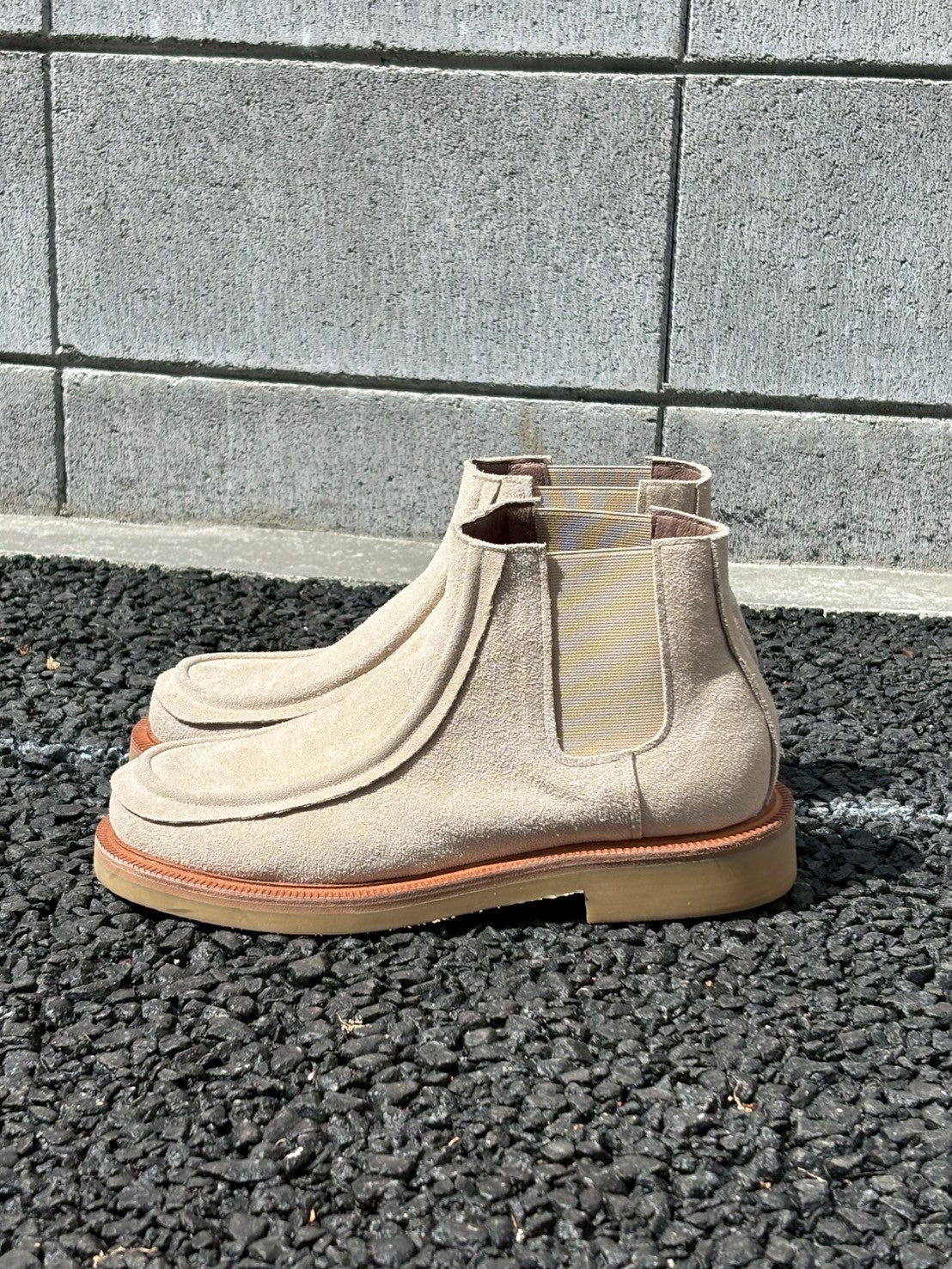 Yas Italian Suede Chelsea Boots