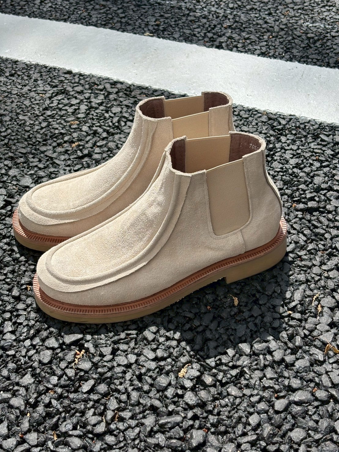 Yas Italian Suede Chelsea Boots