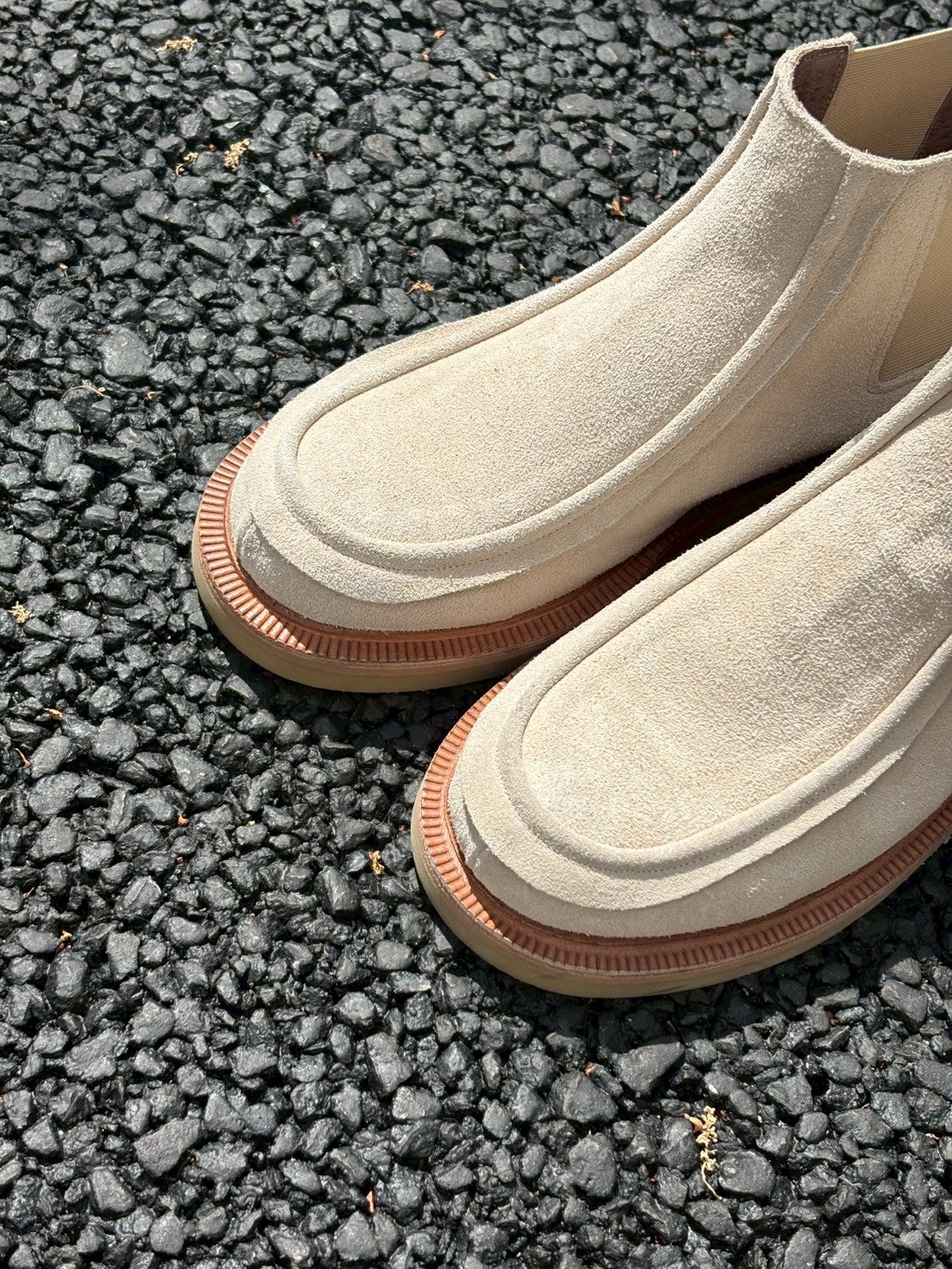 Yas Italian Suede Chelsea Boots