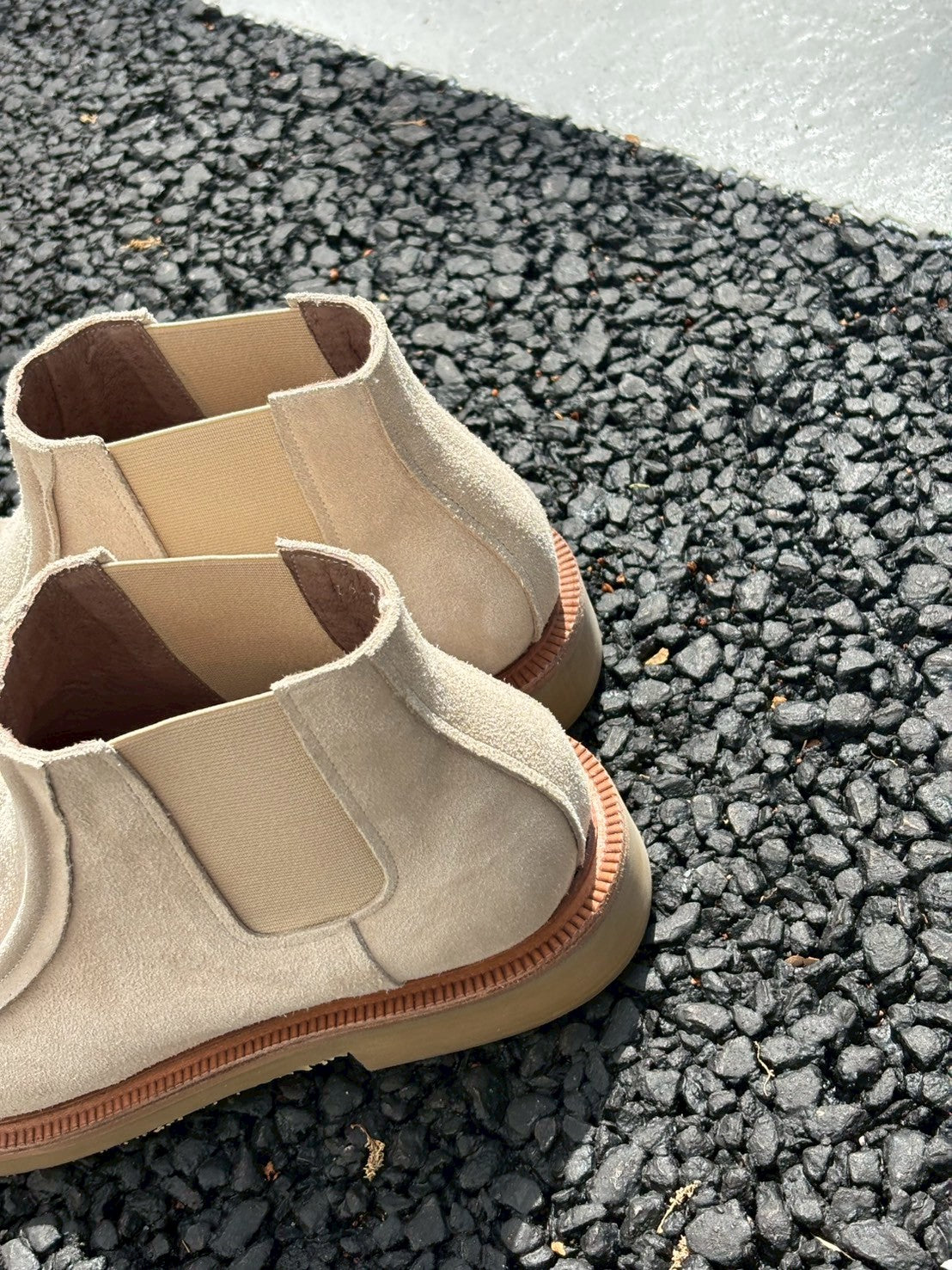 Yas Italian Suede Chelsea Boots