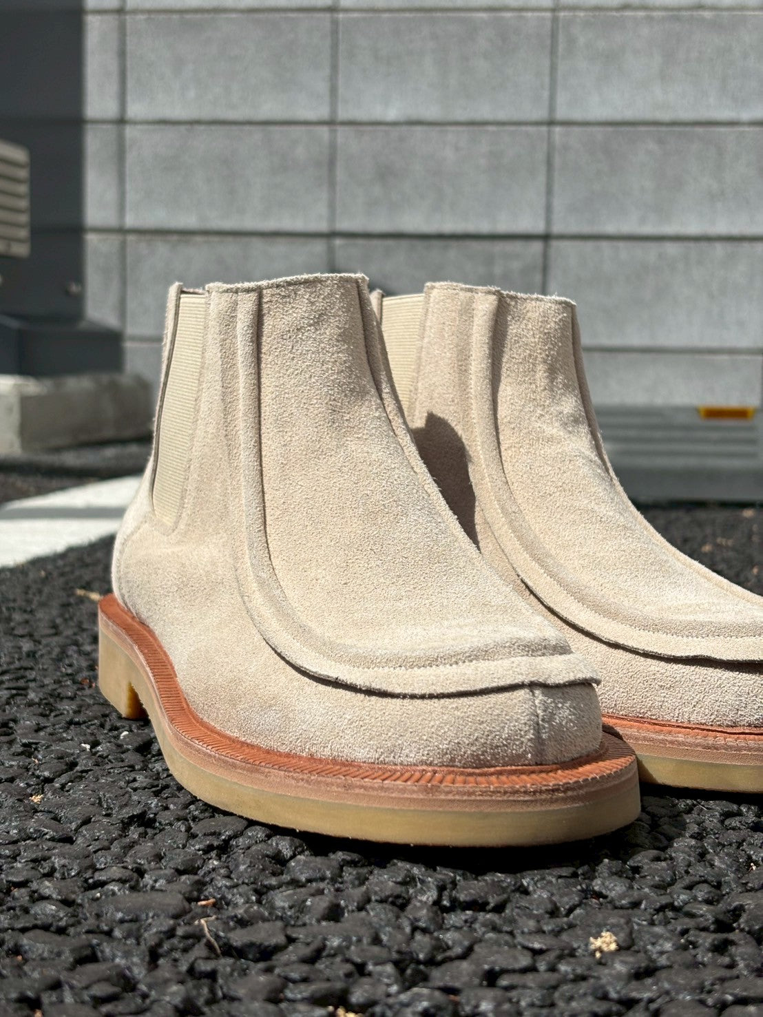 Yas Italian Suede Chelsea Boots