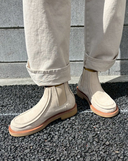 Yas Italian Suede Chelsea Boots