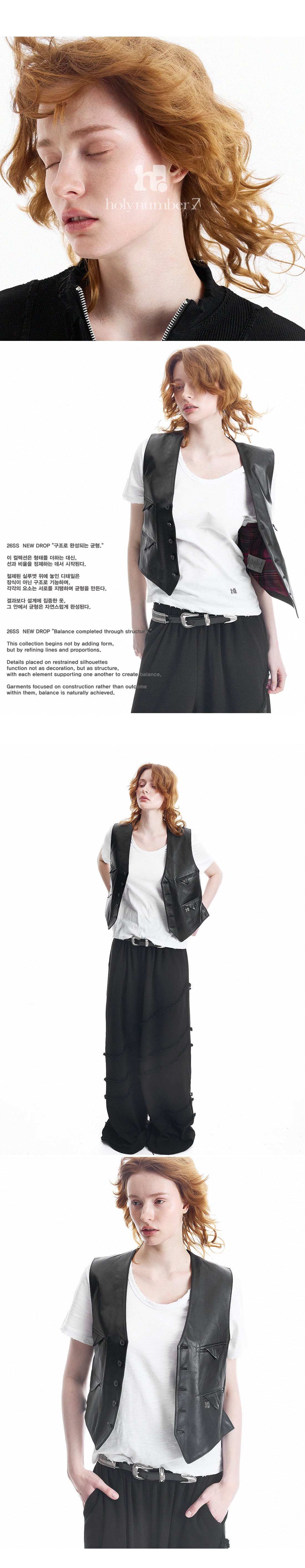 Holy Lambskin Pocket point Vest