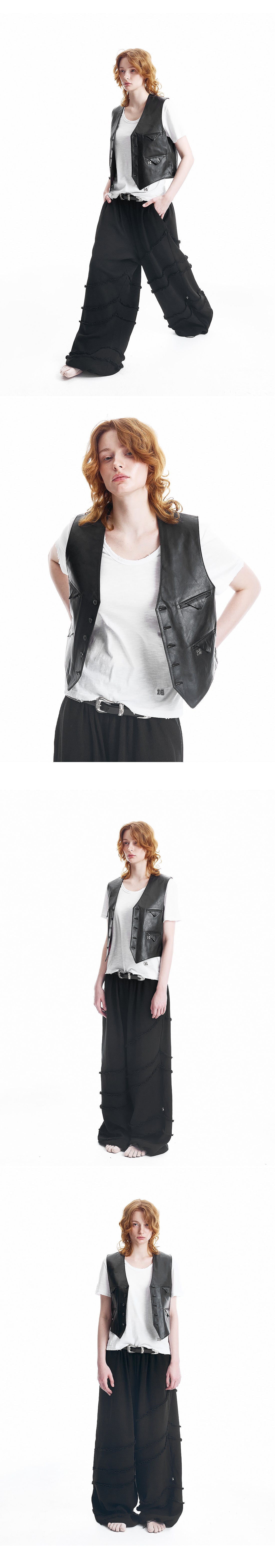 Holy Lambskin Pocket point Vest
