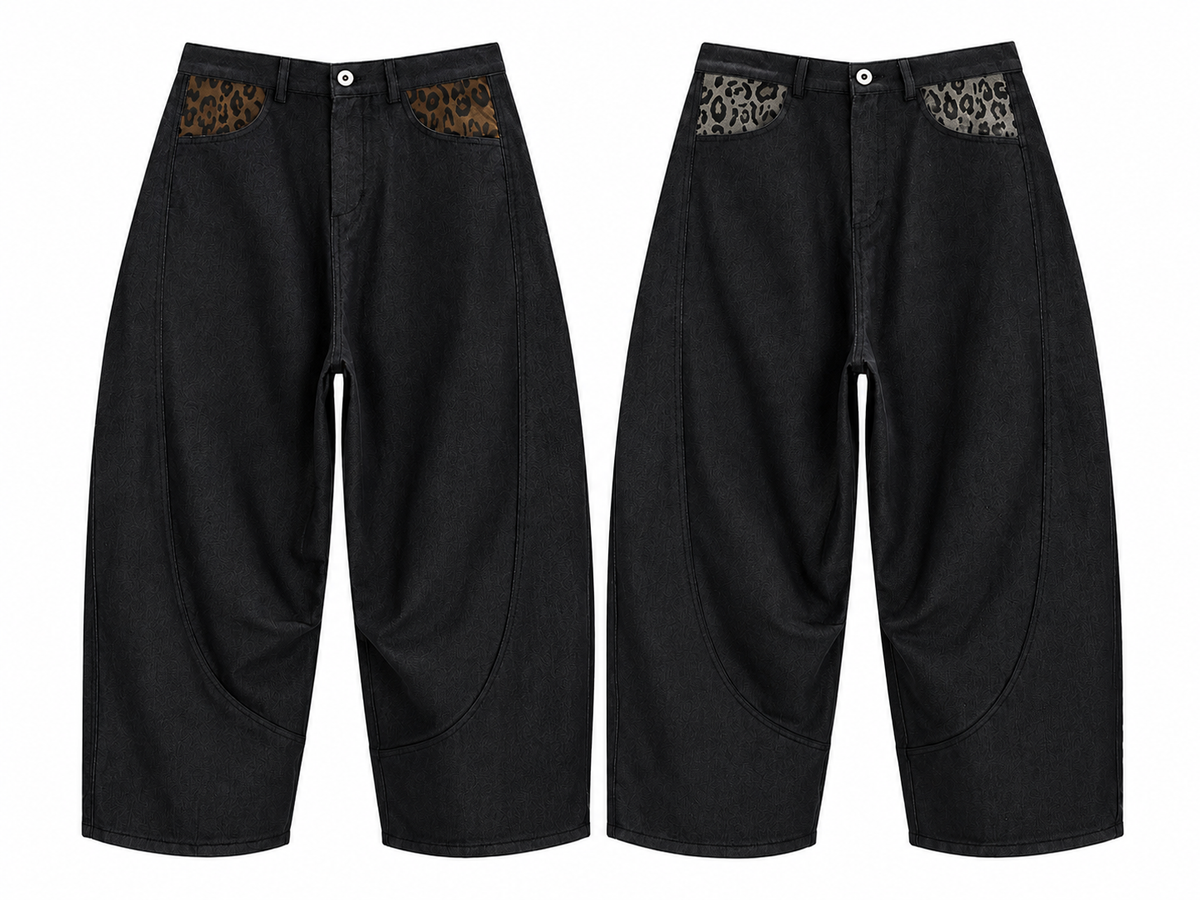 Leopard Double Pocket Pants