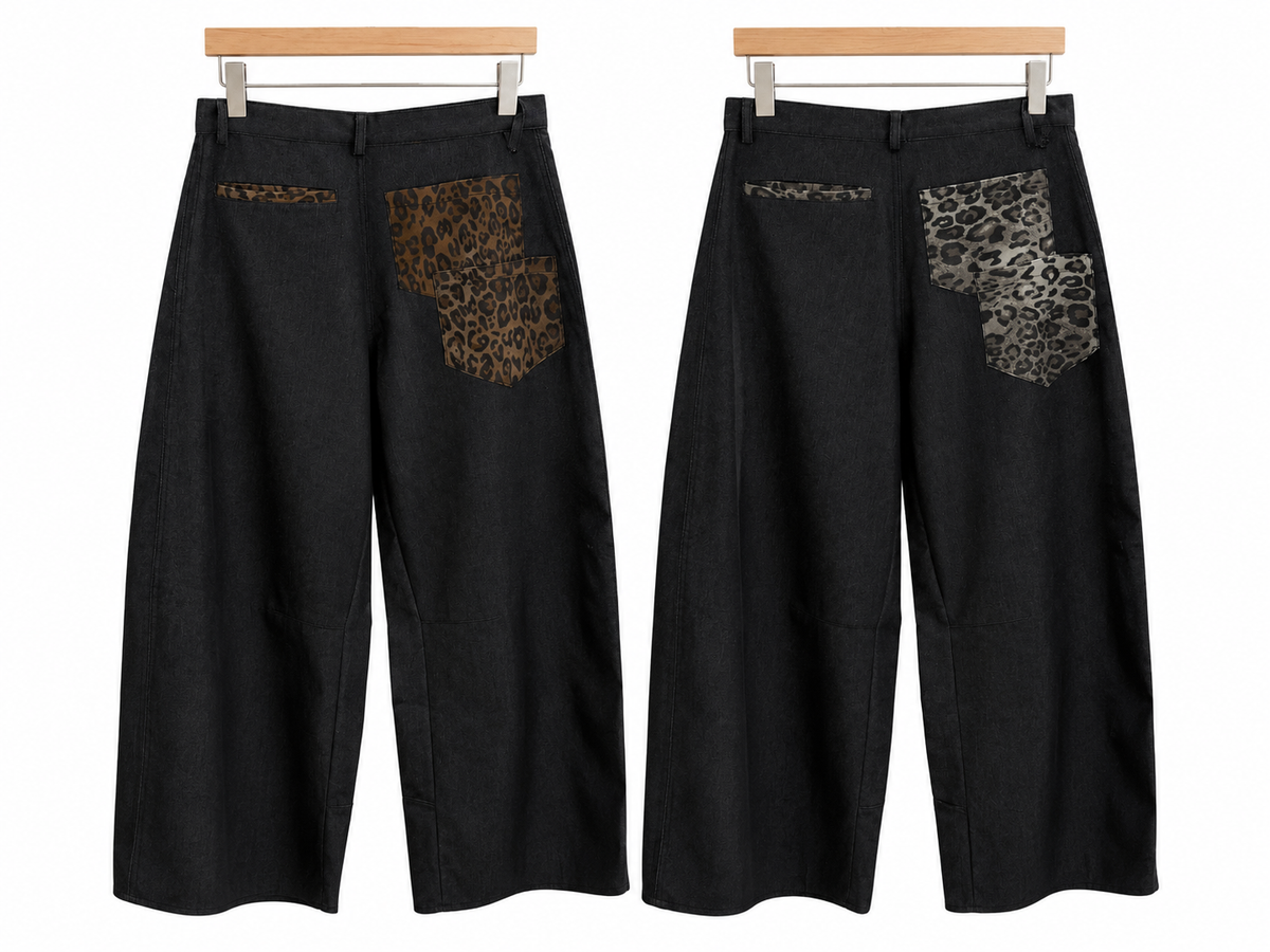 Leopard Double Pocket Pants