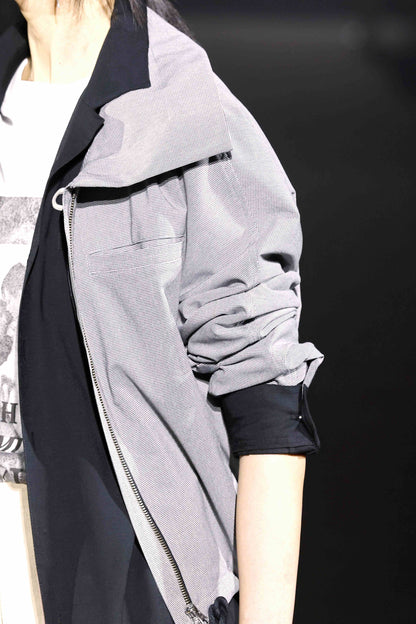 Orb Sleeve Wind Jacket - Brown, Gray