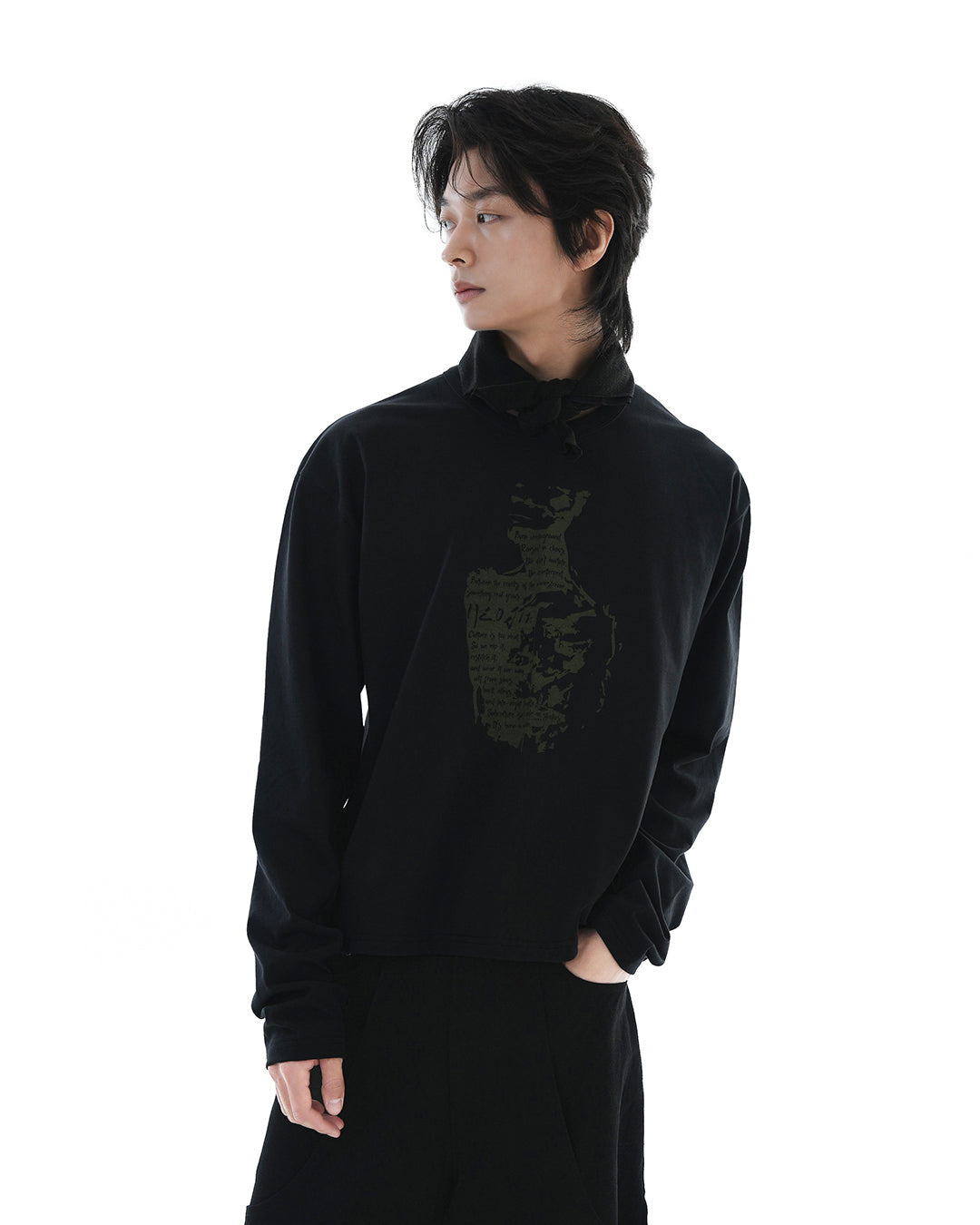 Cozy Bandana Muffler_Black 