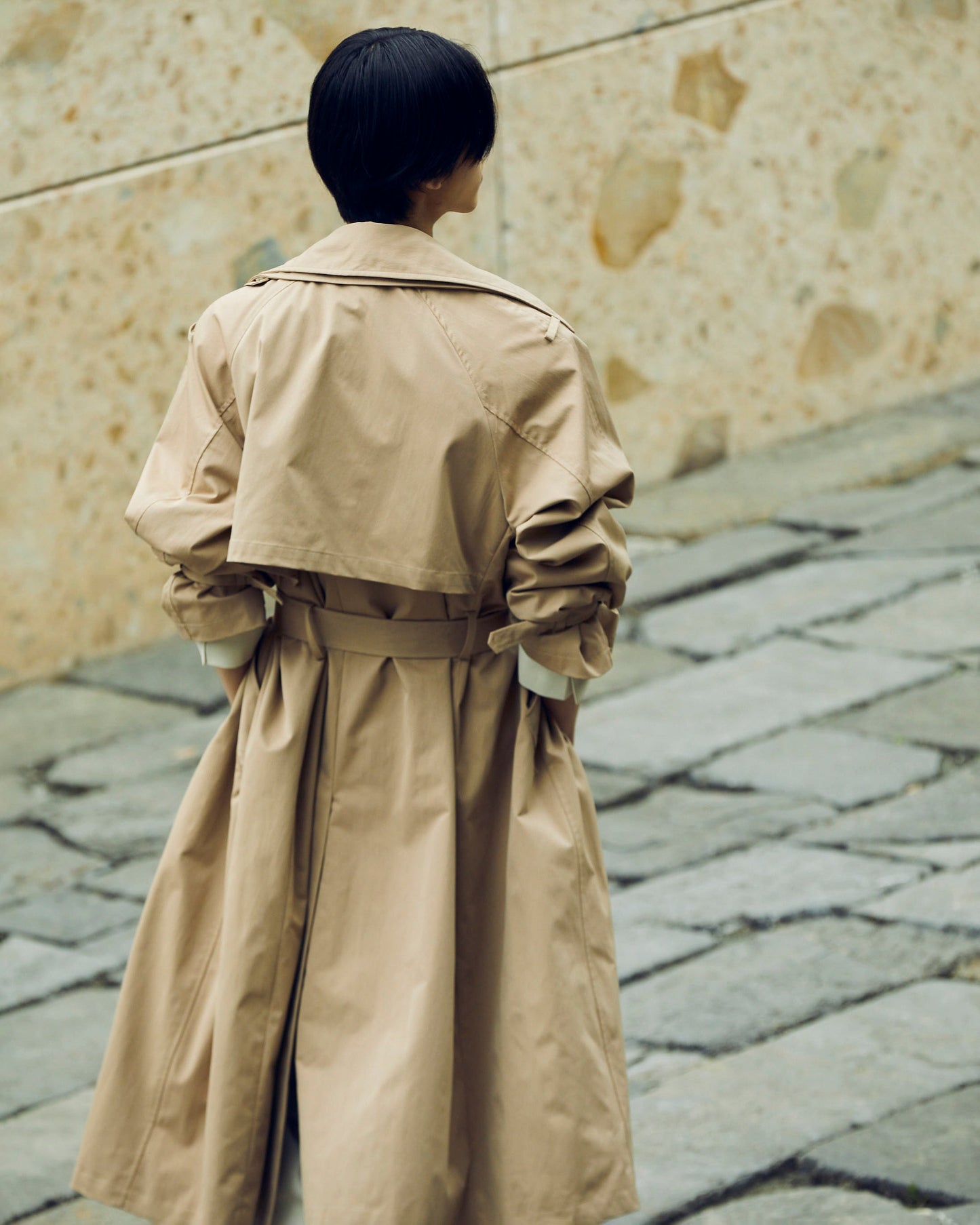 Layered Collar Trenchcoat 