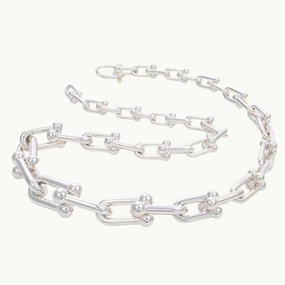 ハードウェア グラジュエイテッド リンク ネックレス