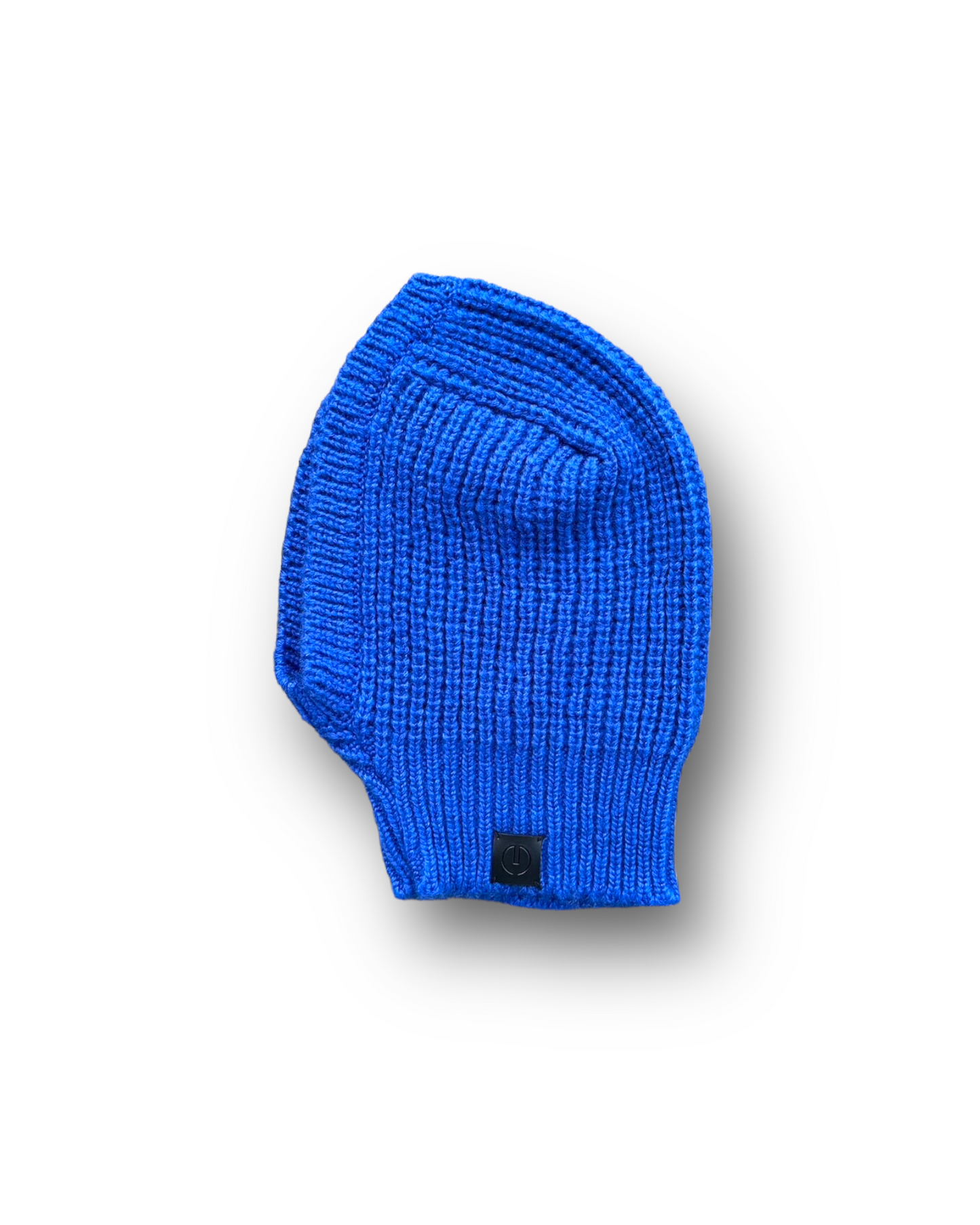 Knit Balaclava Hoodie-BLUE