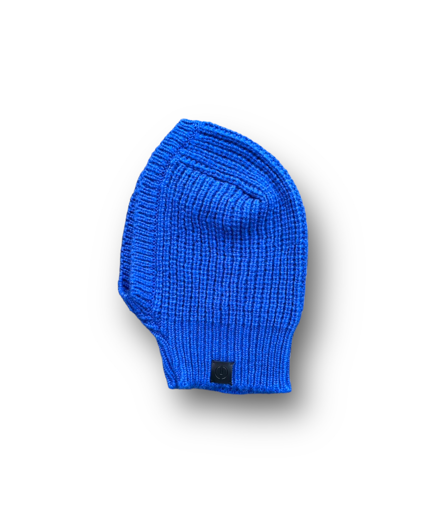 Knit Balaclava Hoodie-BLUE