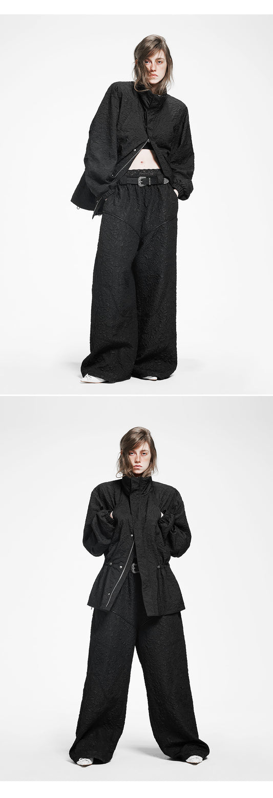 Piping stitch string pants