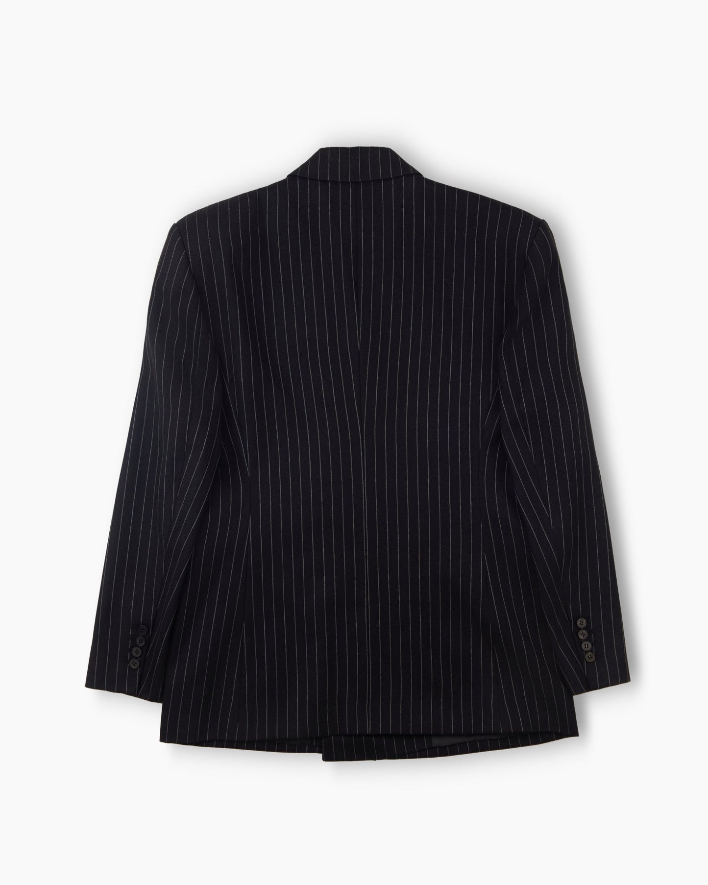 【REVURA レビュ―ラ】SERGE WOOL DOUBLE BREASTED JACKET - BLACK STRIPE