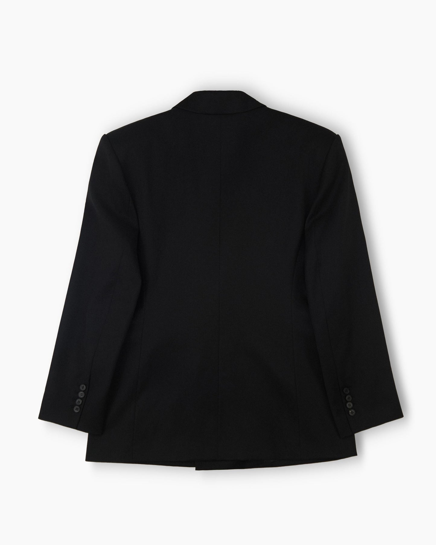 【REVURA レビュ―ラ】SERGE WOOL DOUBLE BREASTED JACKET - BLACK