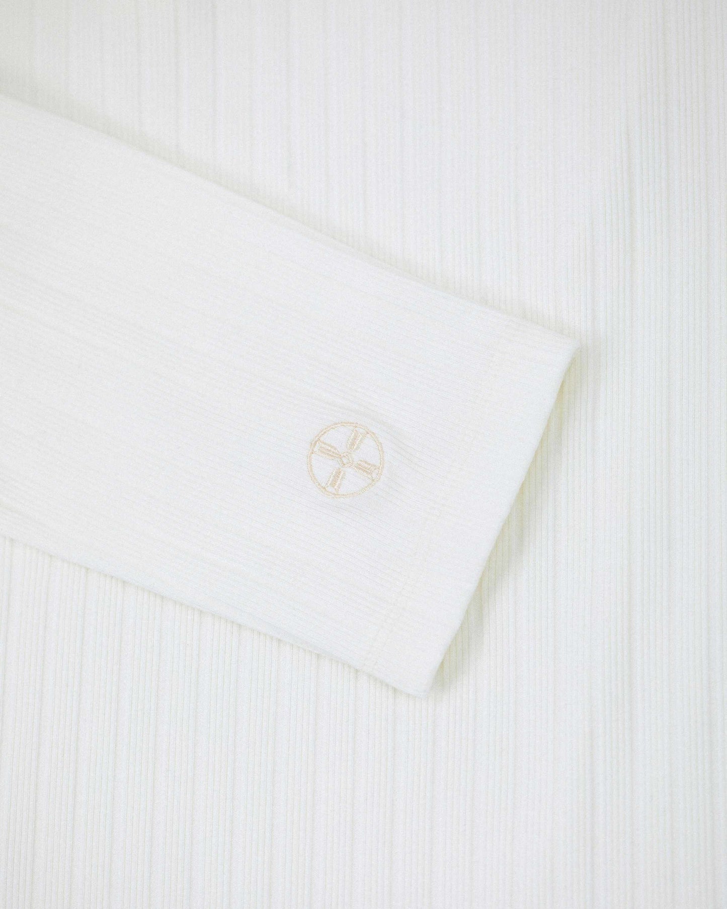 【REVURA レビュ―ラ】RÊVE COTTON MODAL RIBBED HENLEY SHIRTS - IVORY