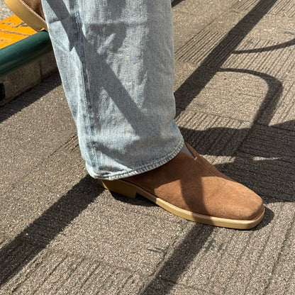 Suede Minimal Mule Loafer