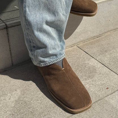 Suede Minimal Mule Loafer