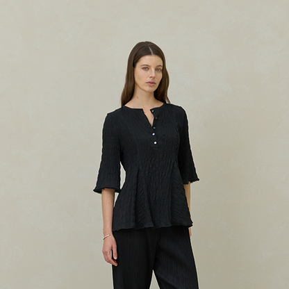 Shirring Flare Blouse