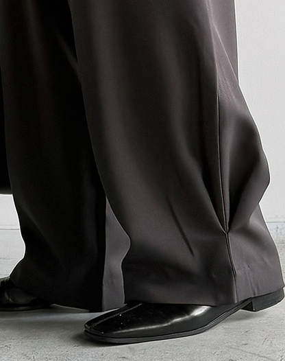 Two-Tuck Wide Slacks