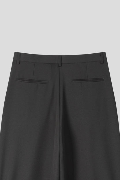 Two-Tuck Wide Slacks