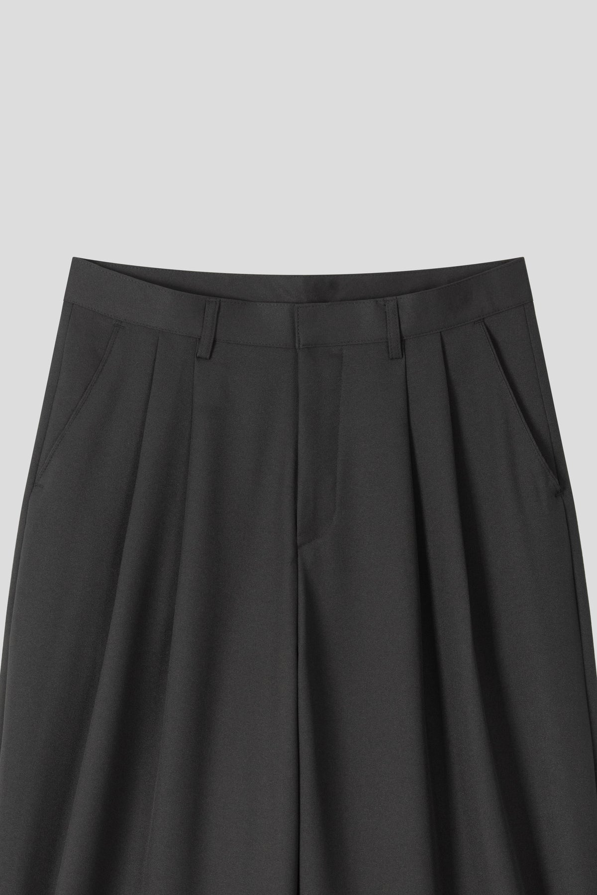 Two-Tuck Wide Slacks