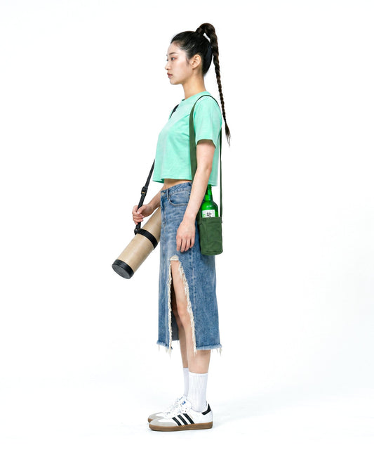 【C Wear シーウエア】 Oversized Crop T-Shirt Mint