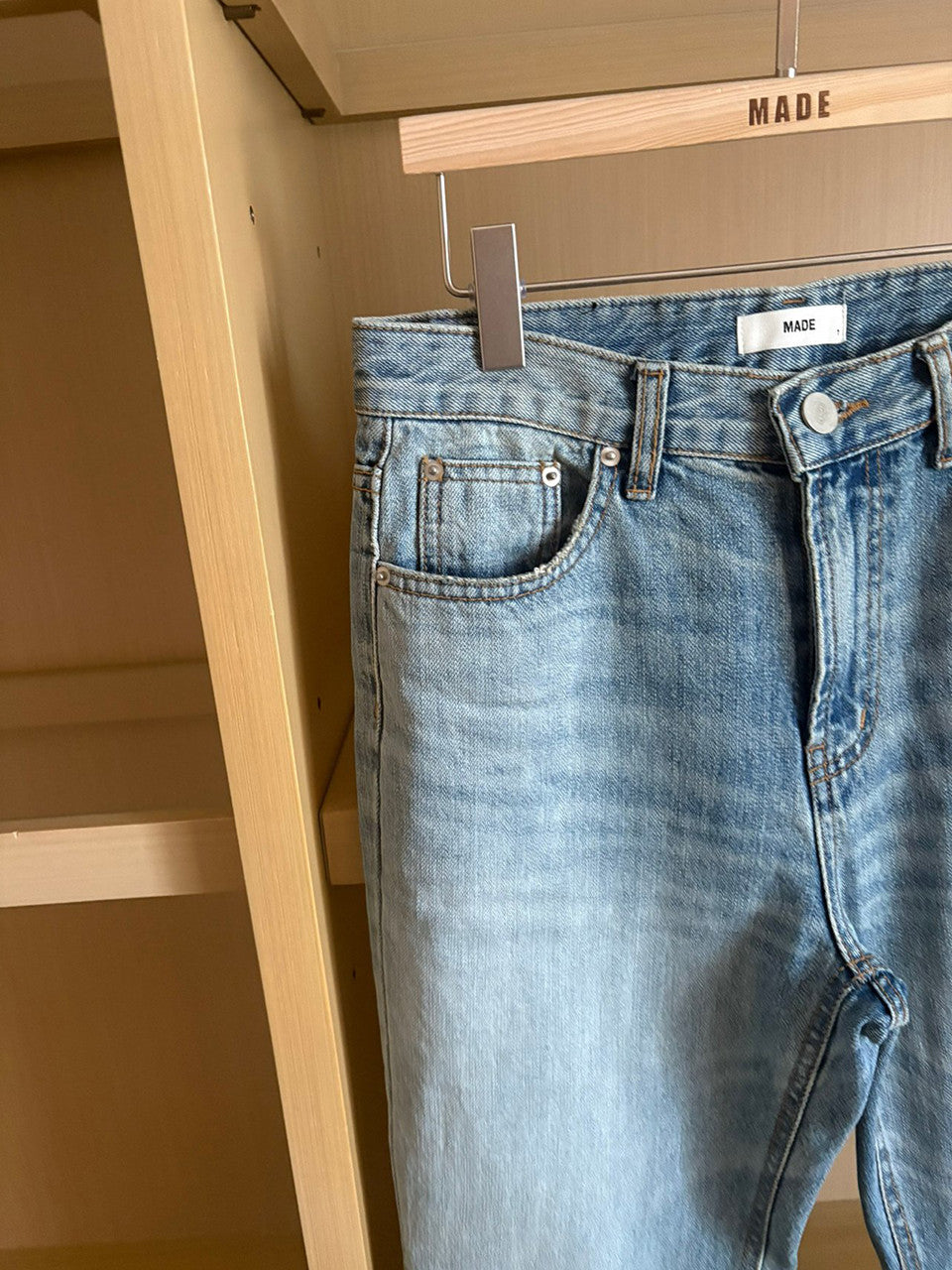 【A MA:DE】Semi bell boots cut denim pants