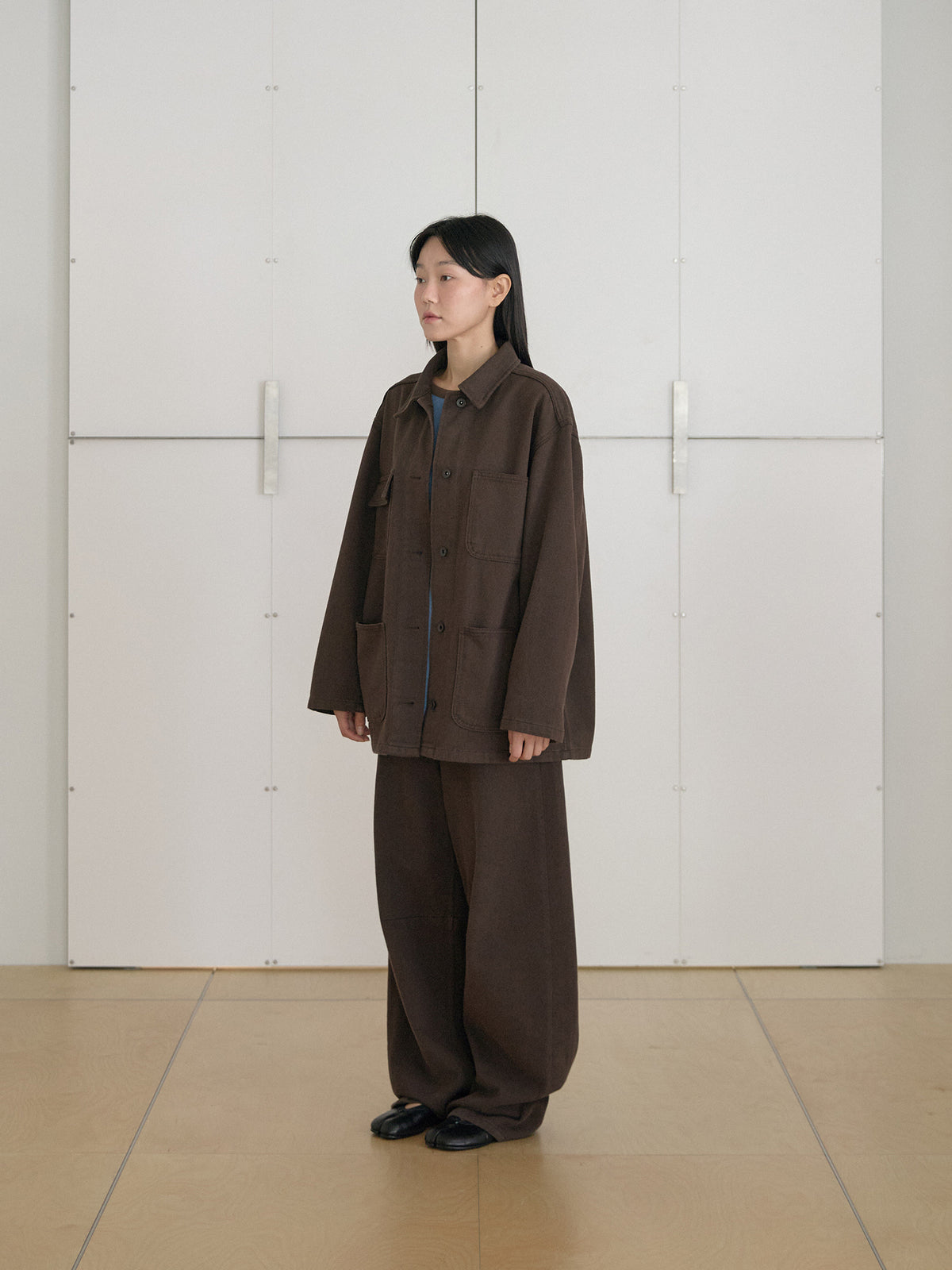 MARAN Cotton Twill Coverall Jacket - Brown 商品画像13/19