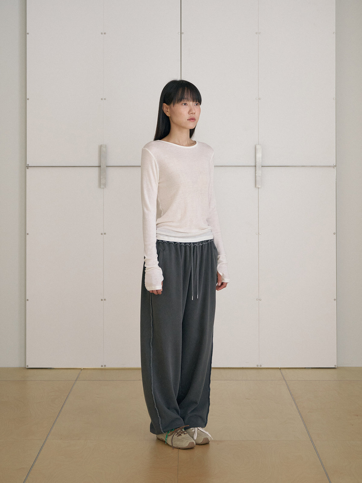 MARAN Finger Hole Long Sleeve - Ivory 商品画像17/21