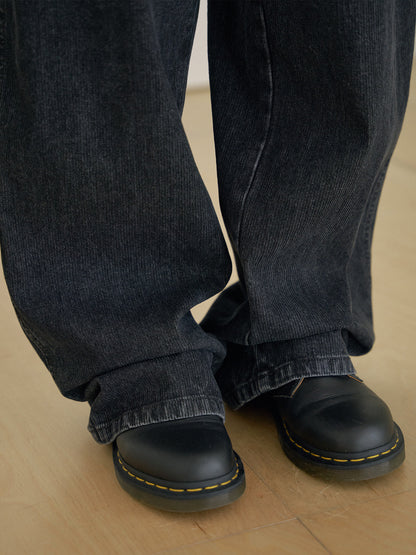 MARAN Corduroy Work Pants - Black 商品画像19/21