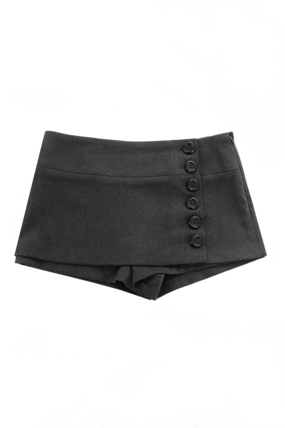 [MIAE] [2nd] [ID] Classic Button Skort (Gray)