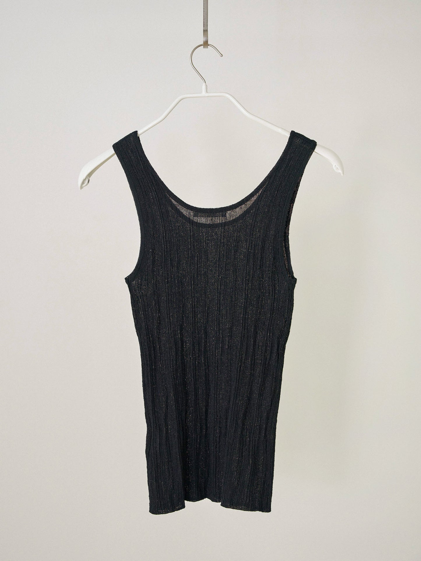 Multi Rib Sleeveless - Black