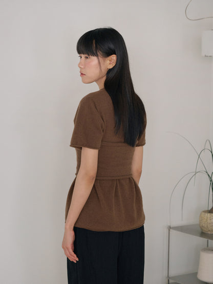 Cashmere Bustier - Brown 9