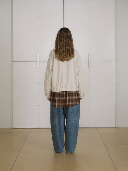 Washed Gabardine Blouson - Beige 8