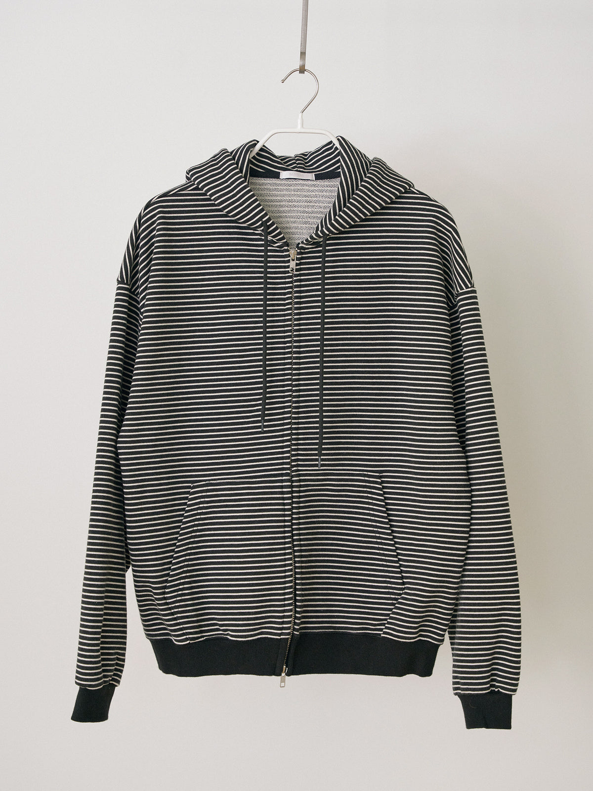 MARAN Stripe Hoodie Zip-up - Black 商品画像18/21