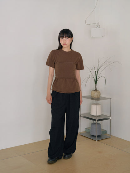 Cashmere Bustier - Brown 8