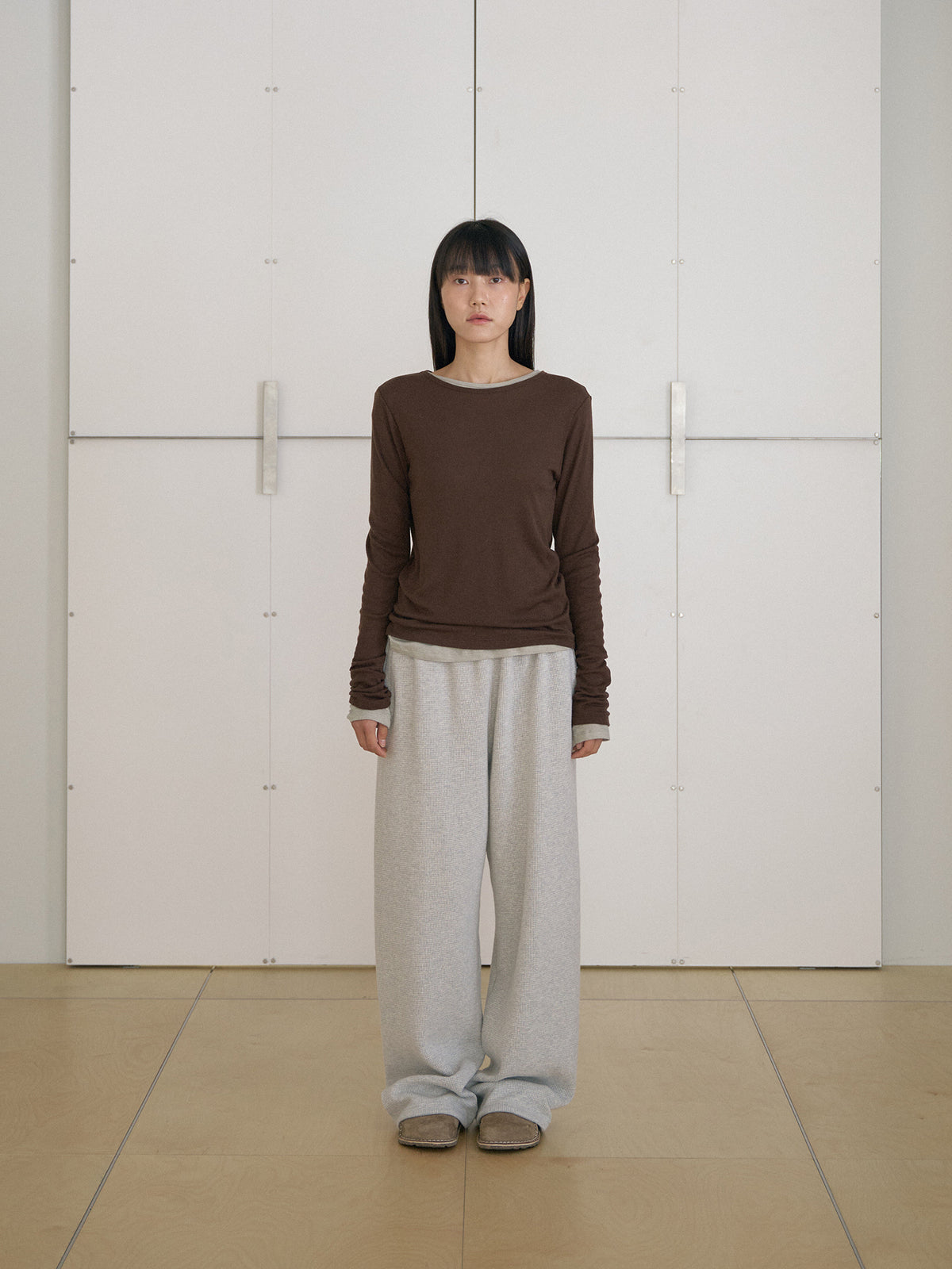 MARAN Finger Hole Long Sleeve - Brown 商品画像18/21