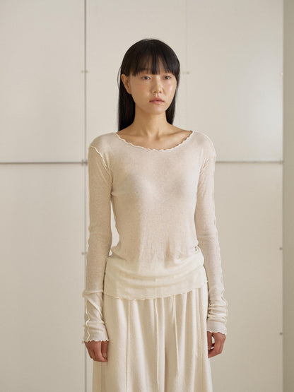 Wave Long Sleeve – Ivory