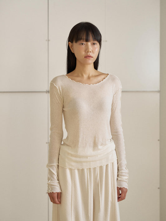 Wave Long Sleeve – Ivory