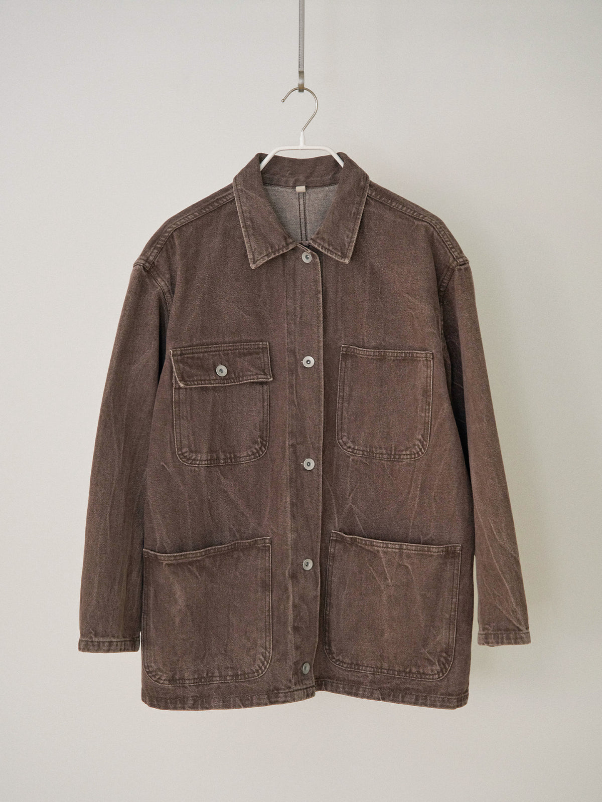 MARAN Brown Crack Coverall Jacket - Brown 商品画像18/21