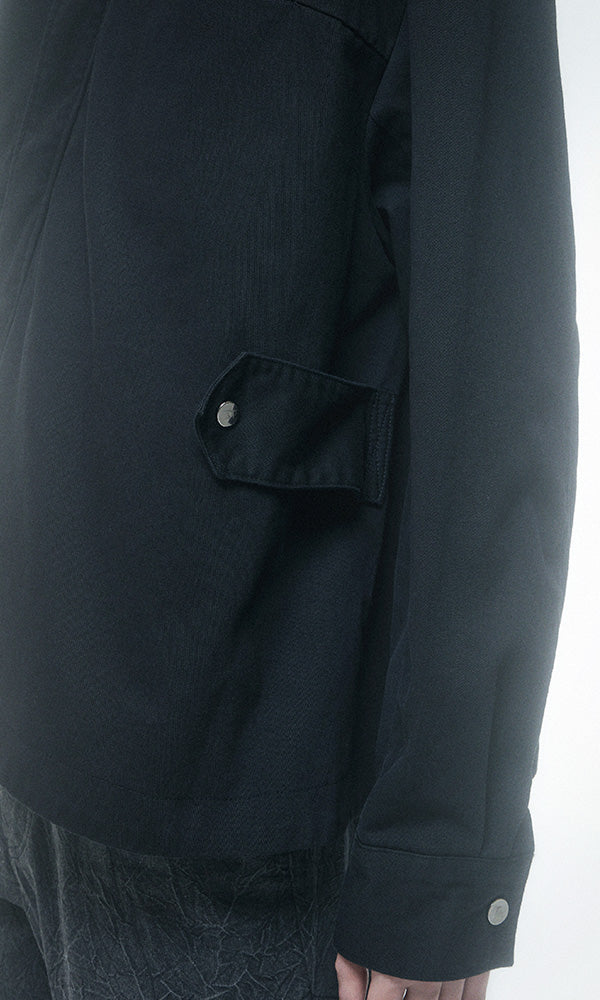 Reculer Drape field jacket(ウォッシュドブラック) 商品画像3/7