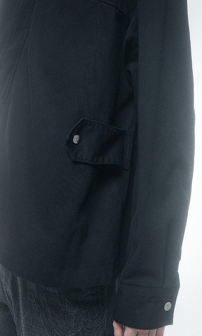 Reculer Drape field jacket(ウォッシュドブラック) 商品画像3/7