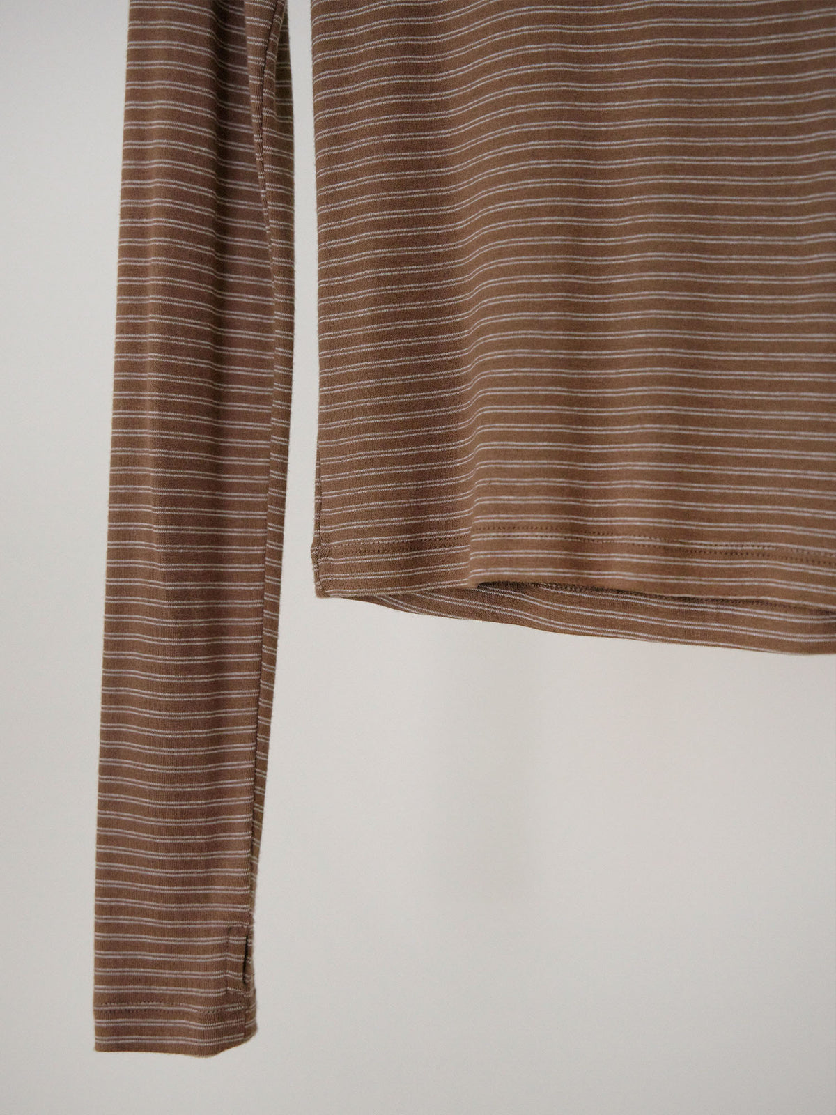 MARAN Rib Stripe Long Sleeve - Brown 商品画像20/21