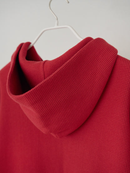 Current Waffle Hoodie Zip-up - Red 12